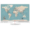turquoise world map detailed