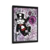 monopoly millionaire framed canvas black framed