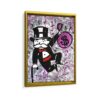 monopoly millionaire framed canvas gold frame