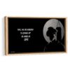 rocky boxing framed canvas beige frame