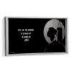 rocky boxing framed canvas white frame