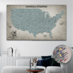 Baseball push pin usa map featured