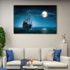 1 panels the black pearl canvas art