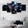 5 panels classic joker canvas art