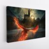 flying phoenix stretched canvas