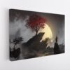 samurai glory stretched canvas