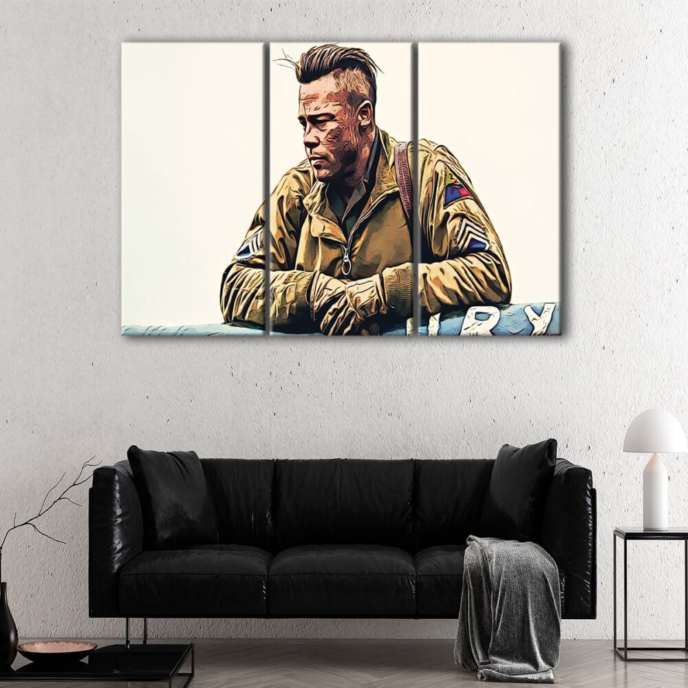3 panels us marines canvas art