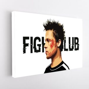 5 panels fight club canvas art