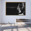 mike singletary football floating frame canvas
