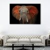 1 panels african elephant canvas art