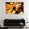 1 panels golden bull canvas art