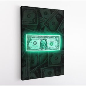 shining money canvas art