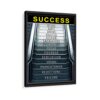 success stair framed canvas black frame