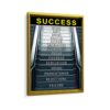 success stair framed canvas gold frame
