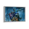 transformers framed canvas white frame
