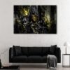 1 panels golden skull canvas art