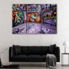 3 panels hip hop graffiti canvas art