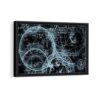 math magic framed canvas black frame