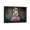 thug for life framed canvas black frame