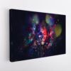 watercolor skull stretched canvas