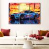 tableau tryptique nissan gtr 