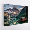lake pragser wildsee stretched canvas