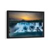 niagara falls framed canvas black frame