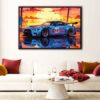 tableau nissan gtr avec cadre flottant