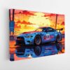 tableau sur toile  imprimée nissan gtr 