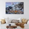 1 panels swiss alps canvas art
