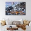 3 panels swiss alps canvas art