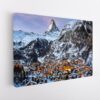 swiss alps stretched canvas