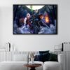 the nightmare before christmas floating frame canvas