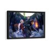 the nightmare before christmas framed canvas black frame