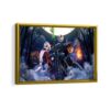 the nightmare before christmas framed canvas gold frame