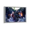 the nightmare before christmas framed canvas white frame