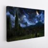 van gogh watching stars stretched canvas