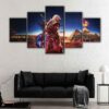 5 panels assassins creed pyramid canvas art