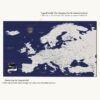 Blue Gold europe map detailed