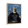 batman pet framed canvas natural beige