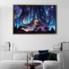 cosmic ocean floating frame canvas