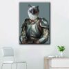 the knight pet portrait canvas art