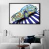 tableau graffiti bmw avec cadre flottant