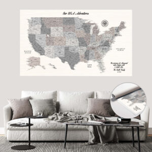Farmhouse push pin usa map featured
