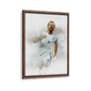 harry kane framed canvas walnut brown
