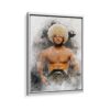 khabib nurmagomedov framed canvas white frame