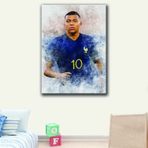 kylian mbappé canvas art