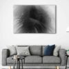 1 panels black leaves canvas art