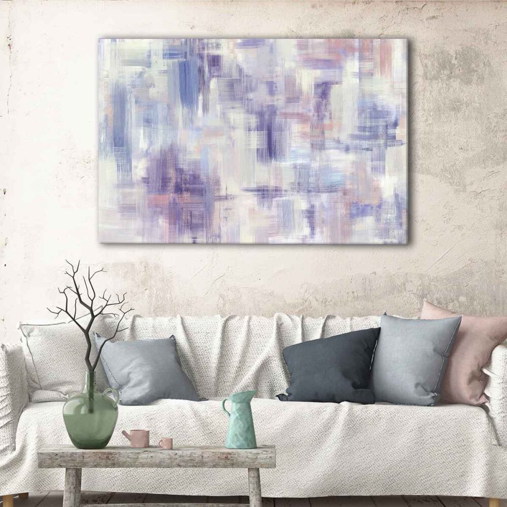 1 panels purple illusion canvas art