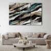  tableau tryptique vagues du ciel